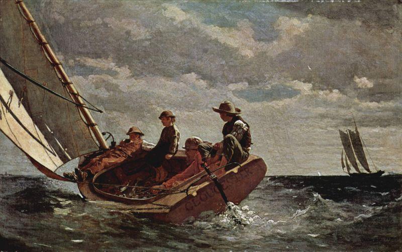 Winslow Homer Breezing Up oil painting image